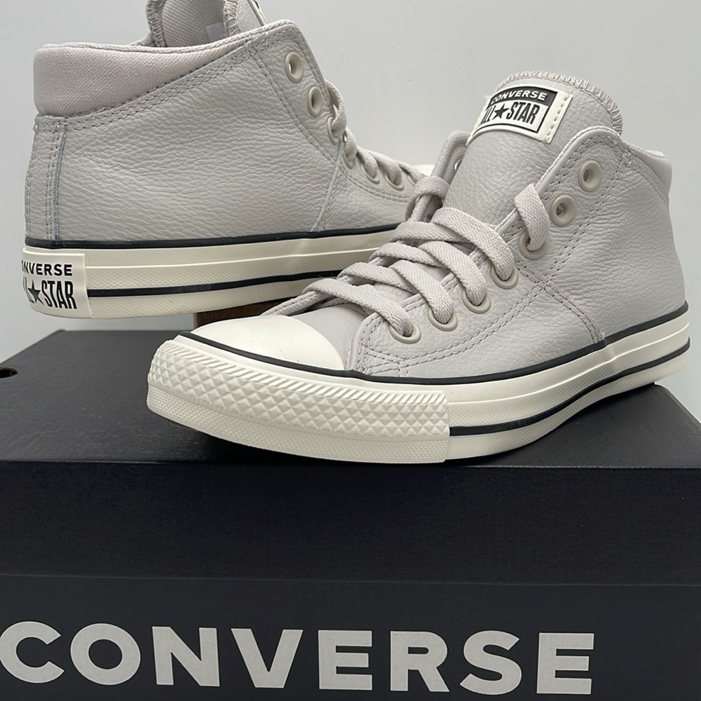 Converse Women's Chuck Taylor All Star High Top Sneakers - Light Gray - Picture 2 of 16
